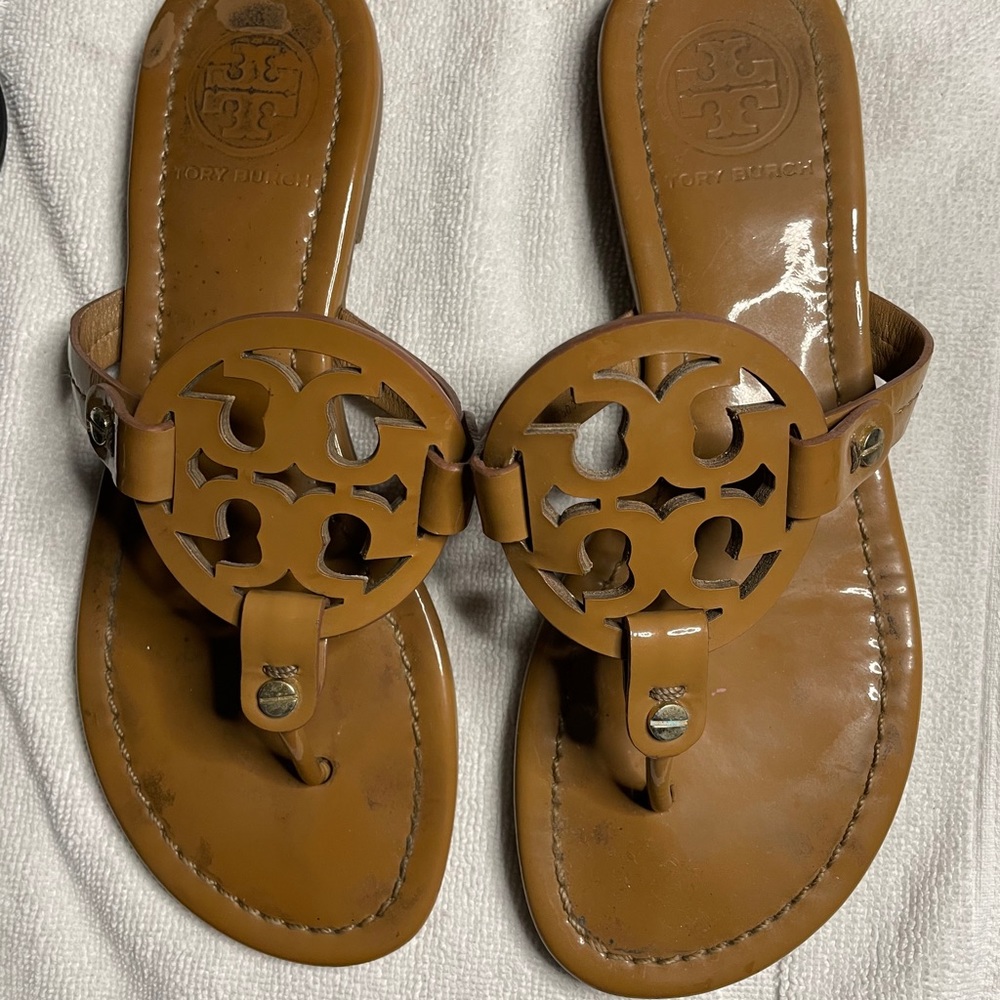 Tory Burch Miller Sandals- Patent Leather - Size 6